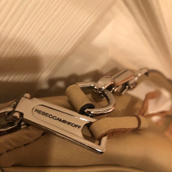 AUTH MINI REBECCA MINKOFF BEIGE LTHR XBODY BAG - Picture 6 of 7
